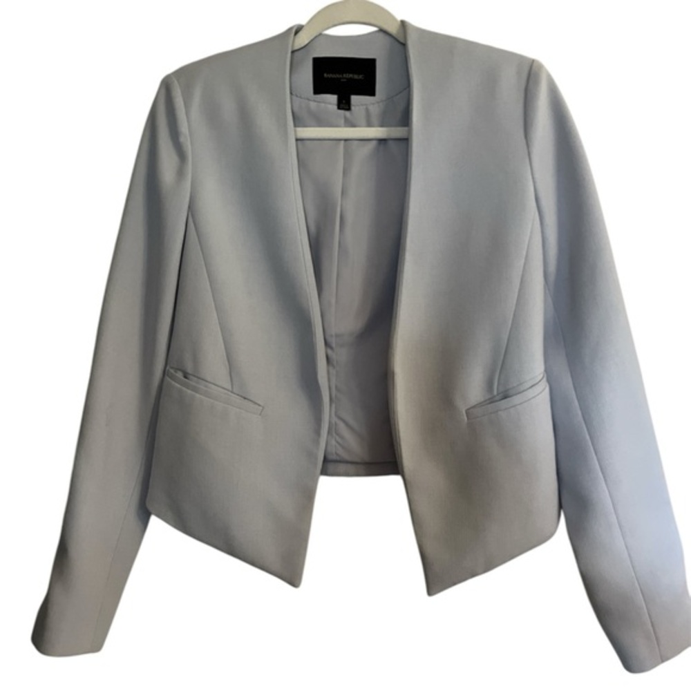 Banana Republic light Purple Open Blazer Tailored & Lined with pockets Size 2